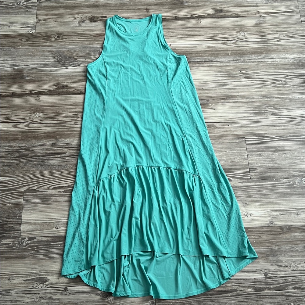 Sweaty Betty Ace Racerback Midi Dress Size Seafoam Green